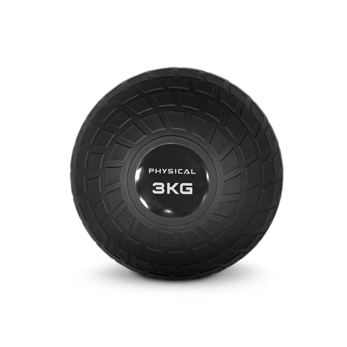PHYSICAL 3kg Slam Ball - Non-bounce, Weighted Rubber Ball - Gym, Home or PT Use - Strengthens & Conditions.