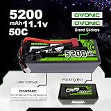 Ovonic batterie LiPo 3S 5200 mAh 50C pour voitures 1/8 et 1/10 photo 5