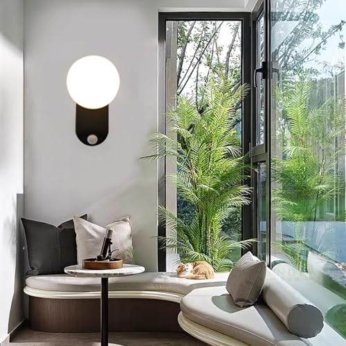 Lámpara de pared con sensor y control remoto aplique LED moderno magnético blanco cuadrado 7