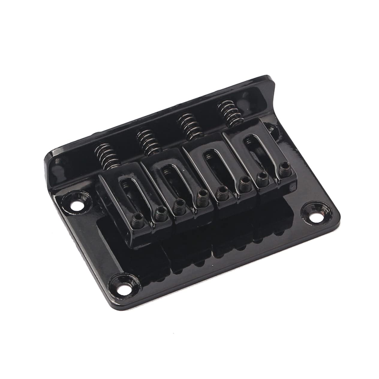 Totority Adjustable Height 4 String Bass Bridge Ga905 Black Metal Guitar Bridge Screws