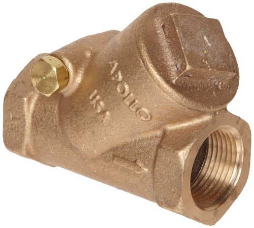 Apollo 161T-LF Series Bronze Swing Check Valve, Potable Water Service, Class 125, Bronze Seat, 3/4