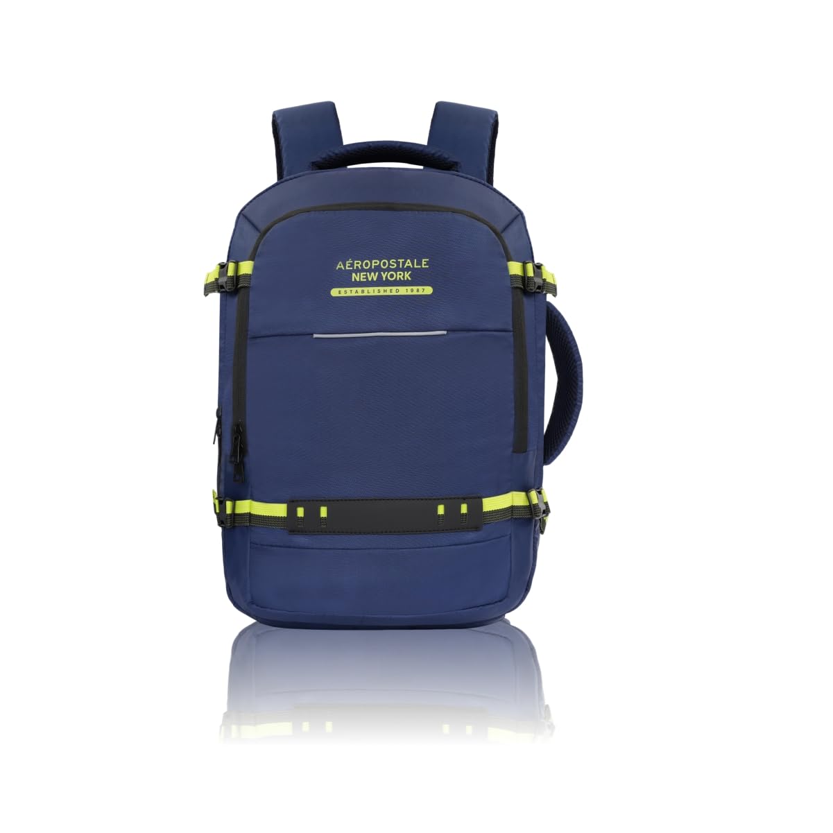 Aeropostale Laptop Backpack Ohio | Bag for Travel | Versatile 3-Compartment Laptop Backpack with 360-Degree Opening | Trolley Strap, and Hidden Security Pocket
