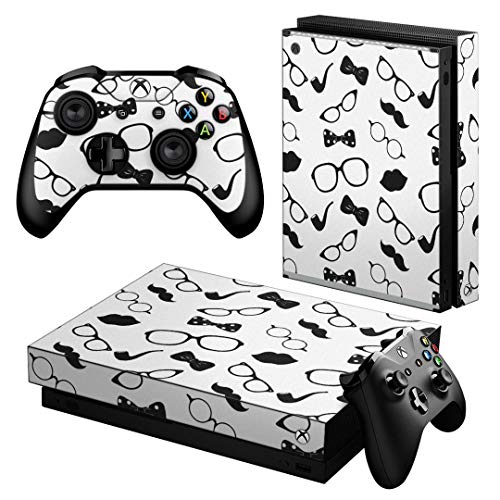igsticker Xbox One X ��p �X�L���V�[�� ���ʁE�V�ʁE��ʁE�R���g���[���[ �S�ʃZ�b�g �G�b�N�X�{�b�N�X �V�[�� �ی� �t�B���� �X�e�b�J�[ 007158