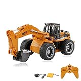 HSP Himoto 2.4GHz RC Ferngesteuerter 1/12 Bagger mit vielen Metallbauteilen, Auto, Modellbau, Radlader, Baustellenfahrzeug, Ready-to-Drive, Komplett-Set RTR, Neu