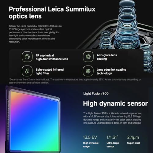 XIAOMI Smartphone 15 5G 12+ sans NFC avec Chargeur Appareil Photo Leica 50MP écran AMOLED WQHD+ 120 Hz Snapdragon 8 Elite 5240 mAh HyperCharge Hyper AI Double SIM - vue 7