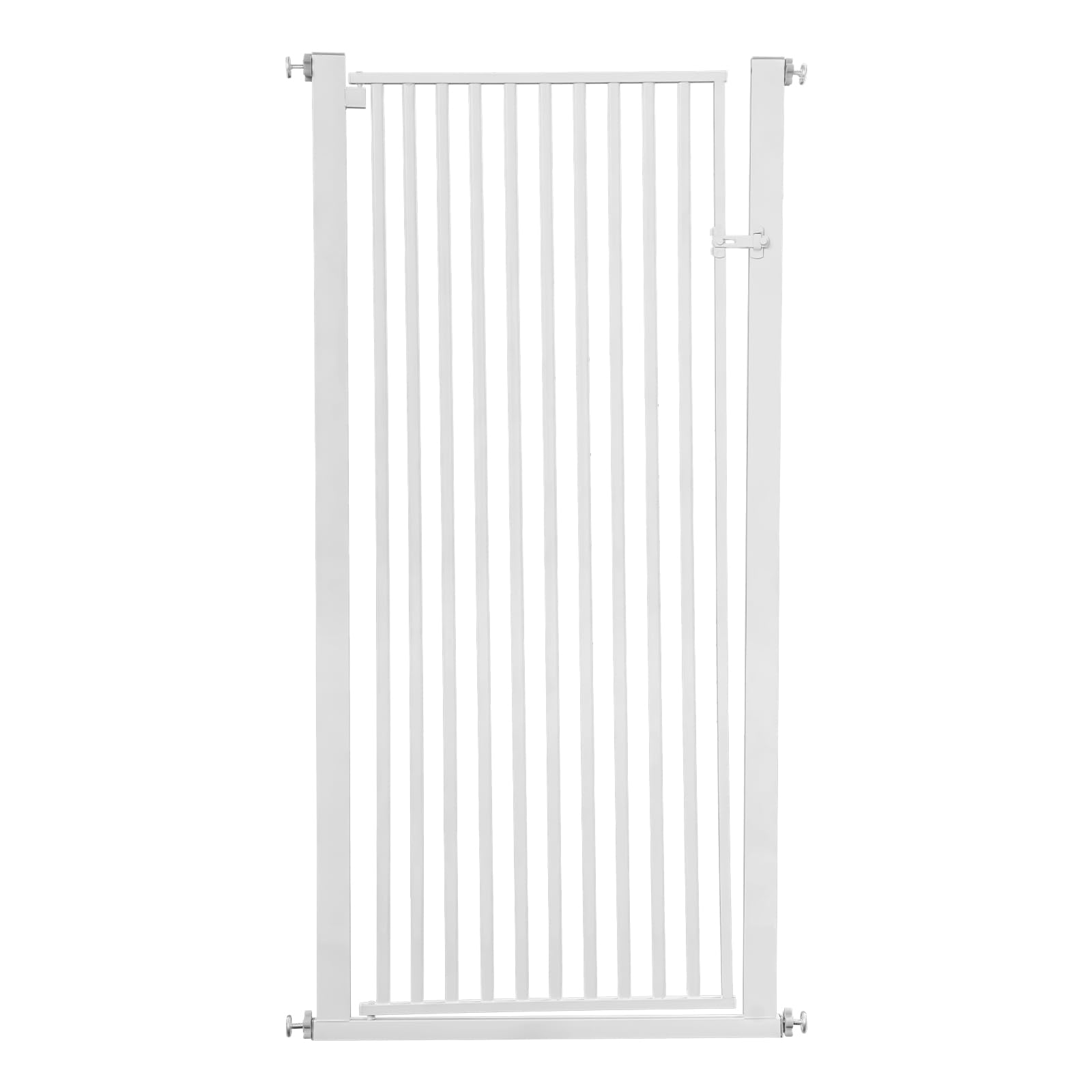 Haustiergitter Extra Hoch 150cm, Treppenschutzgitter ohne Bohren Breite 90-97cm, Automatische Schließung Sicherheits-Haustiergitter, Stababstand 3.5cm, 270° bidirektional, für Treppen/Türen