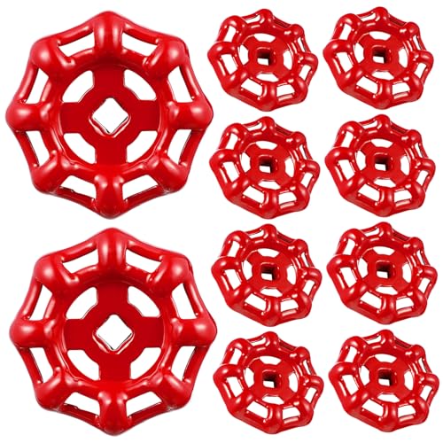 LIFKOME Outdoor Faucet Handle Replacement 10pcs Cast Iron Gate Ball Handles Water Fitting for Outdoor Spigot Easy to Operate Longevity