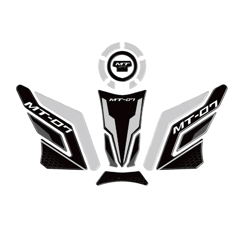 Sticker réservoir moto MT07 anti-frottement protection adhésive résine 2021-2024