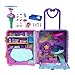 Produktbild Polly Pocket Pollyville Urlaub im Rollkoffer - 4 Puppen, 1 Fahrzeug, 25+ Zubehörteile, Strand, Promenade, dreistöckiges Hotel mit Helikopter, für Kinder ab 4 Jahren, HKV43