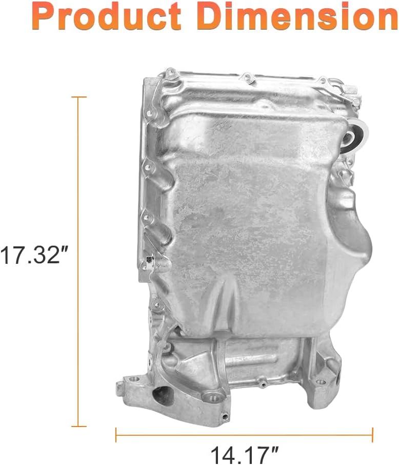 Engine Oil Pan Sump with Drain Plug Compatible with Honda Accord 2013-2017 Acura TLX 2015-2020 2.4L Replacement for 11200-5A2-A00 264-856 HOP26A