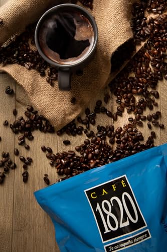 Image of Cafe 1820 Whole Bean, Premium Costa Rican Whole Bean Coffee, 100% Arabica, Dark Roast Coffee Beans, High Altitude Blend With Aroma & Fruity Notes, 35 oz