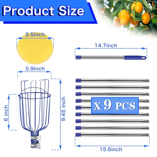 Extensor para cosechar frutas 13 ft ajustable acero miniatura 2