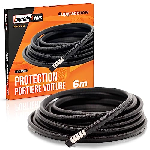 Upgrade4cars Protection Portiere Voiture 6 Mètres | Baguette Angle Aluminium Protege Porte | Protection Bord de Tole | Protections pour Portières Auto