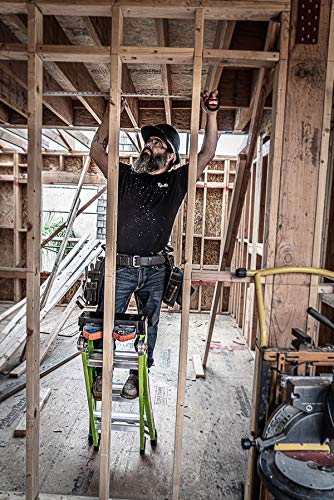 Little Giant Ladders, King Kombo, Professional, 4 Ft. A Frame, 6 Ft. Extension, Fiberglass, Type 1AA, 375 lbs weight rating, (13470-001)