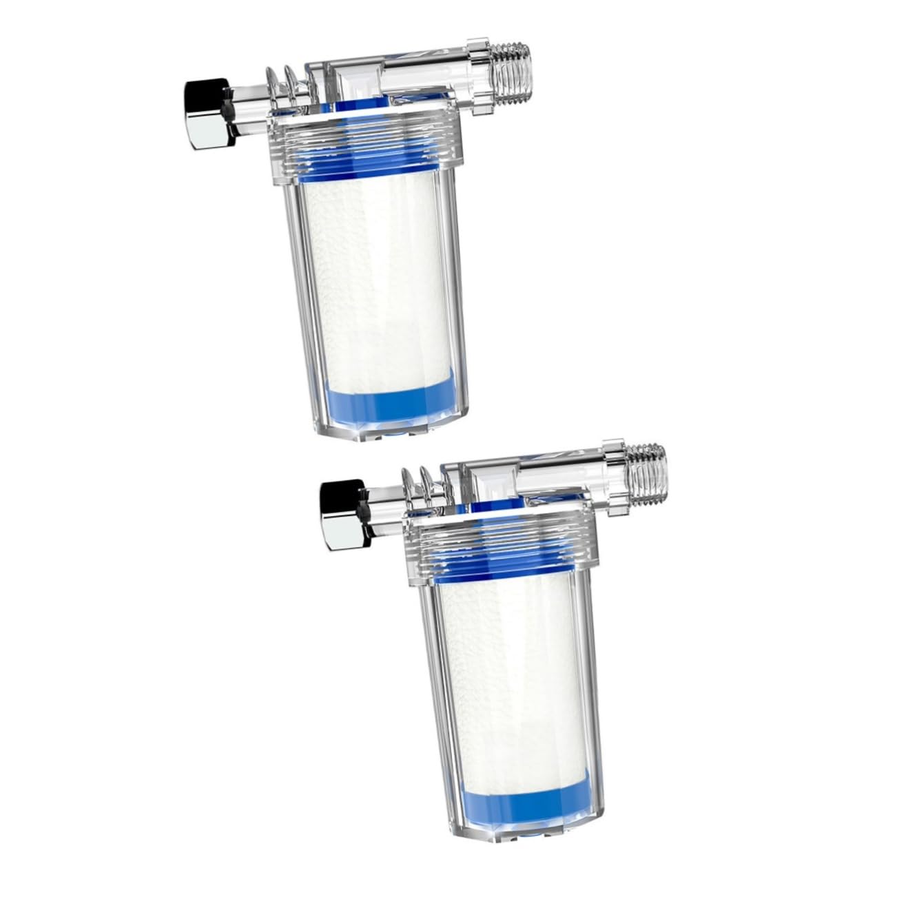 2 Pezzi Filtro Depuratore D'acqua Doccia Addolcente Depuratori In Filtri Purificatore Per Ugelli Doccia Macchina Per La Depurazione Dell'acqua Blue Addominali