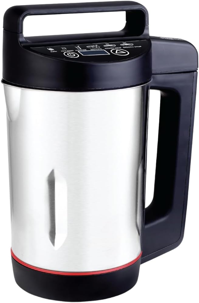 Soup Maker | Usage-1000W | 1.6L Capacity | Ideal for Smooth & Chunky Soup | Led Indicator Lights | Overfill and Overspill Sensors, Stainless Steel, 1000 W
