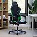 Respawn 110 Ergonomic Gaming Chair - Reclining Office Video Game Swivel Chair with Lumbar Support, Headrest, Heavy Duty, High Back, Racing Style Gaming Recliner Seat for Computer Gamer - Green