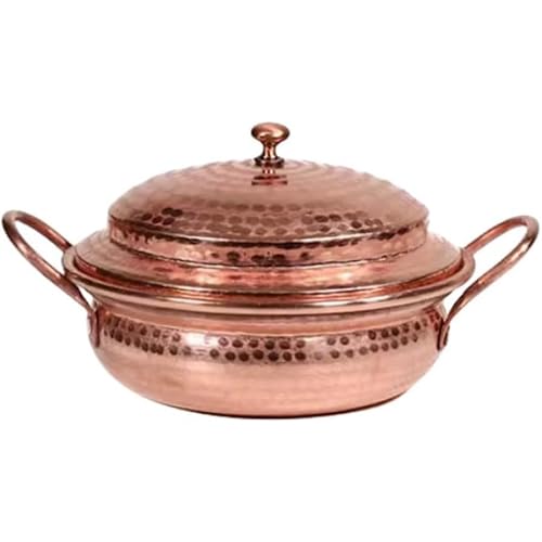 Puerta de cobre pura, olla de cobre de cocina, olla de sopa de cobre, maceta de cobre espesa, suplementación de cobre efectiva y sin recubrimiento es más saludable y segura, hecha a mano de cobre,