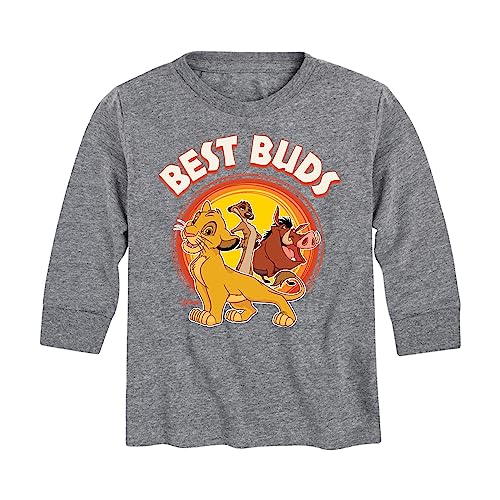 Disney The Lion King - Simba, Pumbaa, & Timon Best Buds - Toddler & Youth Long Sleeve Graphic T-Shirt