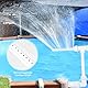 Pool Brunnen Wasserfall Dual Springbrunnen für Außen, Pool Fontäne Sprinkler Einstellbarer Wasserfontäne teich mit Adapter, Pool Wasserfontäne für Pool und Spa