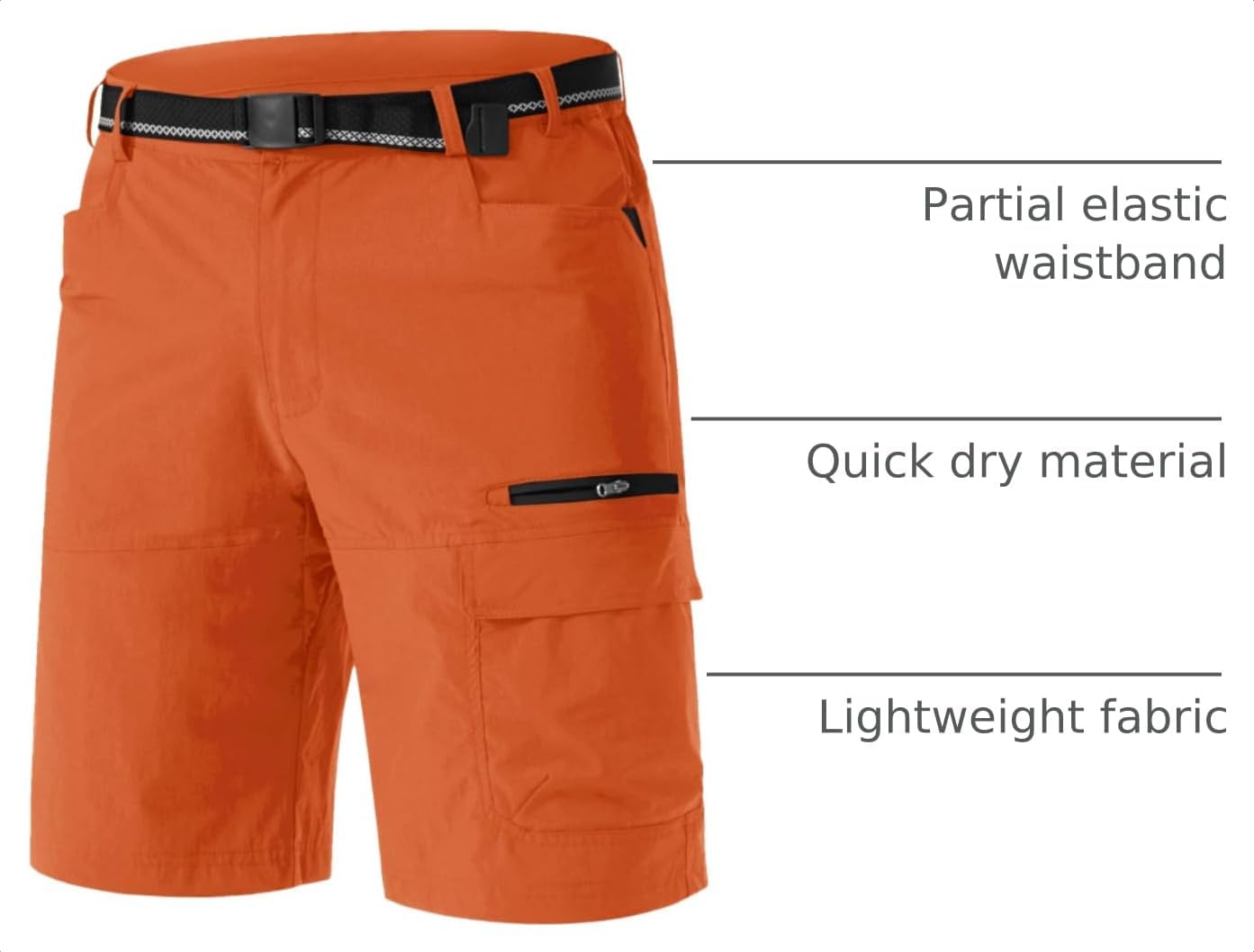  Men's Summer Outdoor Shorts 7"/10" Cargo Casual Golf Hiking thumbnail