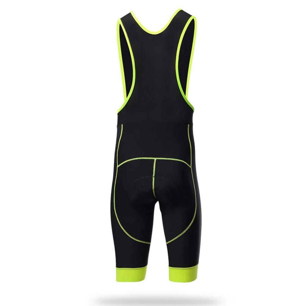 Shenshan Men's Outdoor Sports Cycling 3D Pad Bib Short Green