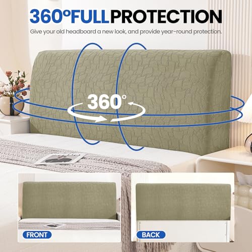 Ystyle Bettkopfteil Bezug, Weicher Staubdicht Headboard Cover, Abnehmbarer Strecken Kopfteil Bezug… – Ansicht 6