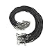 Glory Qin 10pcs Black Leather Necklace Cord Wax Cord Chain 2.0mm 2