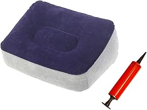 Almofada inflável para descanso de pé ADITAM Descanso para pé de viagem Apoio para pé inflável ADITAM para viagem aérea Crianças Avião Cama Avião inflável ADITAM Altura ajustável para vagões de trem