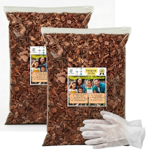 OLD TERRA NATURAL Extrafina. Corteza de Pino Extra para terrarios, Plantas orquideas y Cuidado de Jardin (1, Tamaño Extrafina)