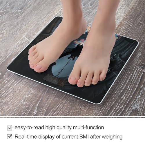 Báscula digital de baño Gothic Bat con alta precisión 400 lb miniatura 5