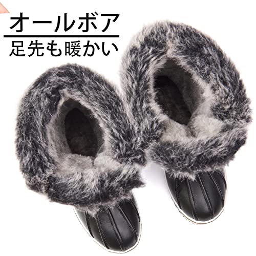 [Mishansha] スノーブーツ レディース 防水 冬靴 防寒ブーツ