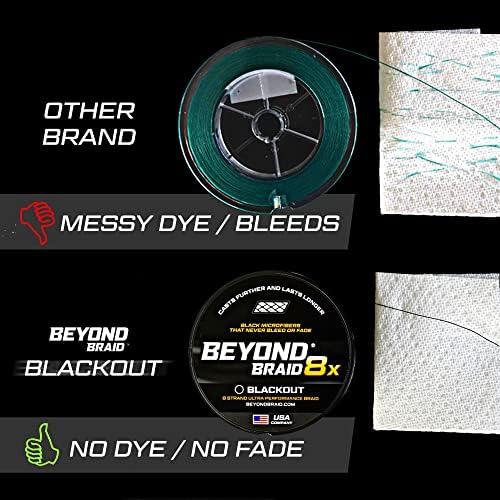 Image of Beyond Braid Braided Fishing Line -Super Strong - Abrasion Resistant - No Stretch -Blue Camo, Moss Camo, White, Green, Pink, Blue, 4 Strand 8 Strand