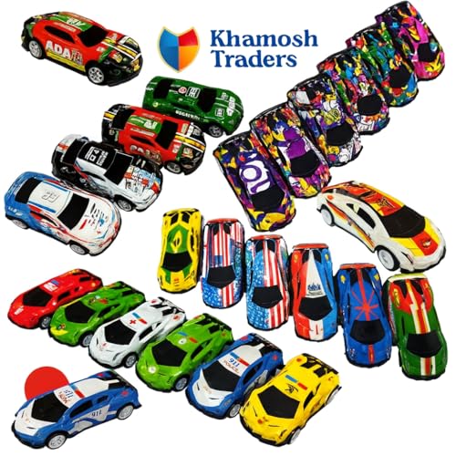 Image of Mini Racing Metal Pull Back Car Set, 12 Pieces High-Speed Friction Powered Vehicles, Colorful Diecast Alloy Models, for Kids (12)