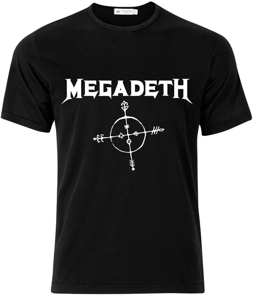 Megadeth Band T-Shirt Black Thrash Heavy Metal Music Cotton Official Concert