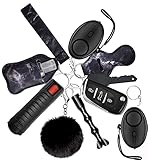 Gifts for Women Girls Mom,Keychains for Women 9 IN 1 Keychain Wristlet Key Chain Set Car Accessories