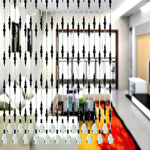 Rideau de perles de cristal moderne pour cloison de salon élégante