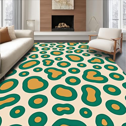 ODIKA Flatwoven High Traffic Area Rug 4x6, Reversible Rag Showcasing