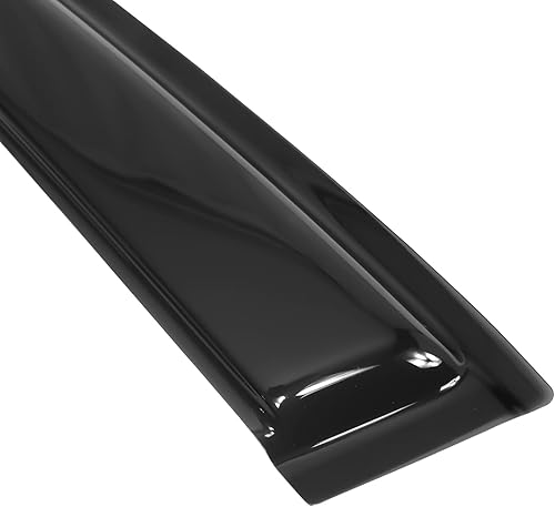 Miniatura 7 de IKON MOTORSPORTS Visera externa con cinta, compatible con Acura TSX 2004-2008, visera de ventana para automóvil, parasol de lluvia, color humo