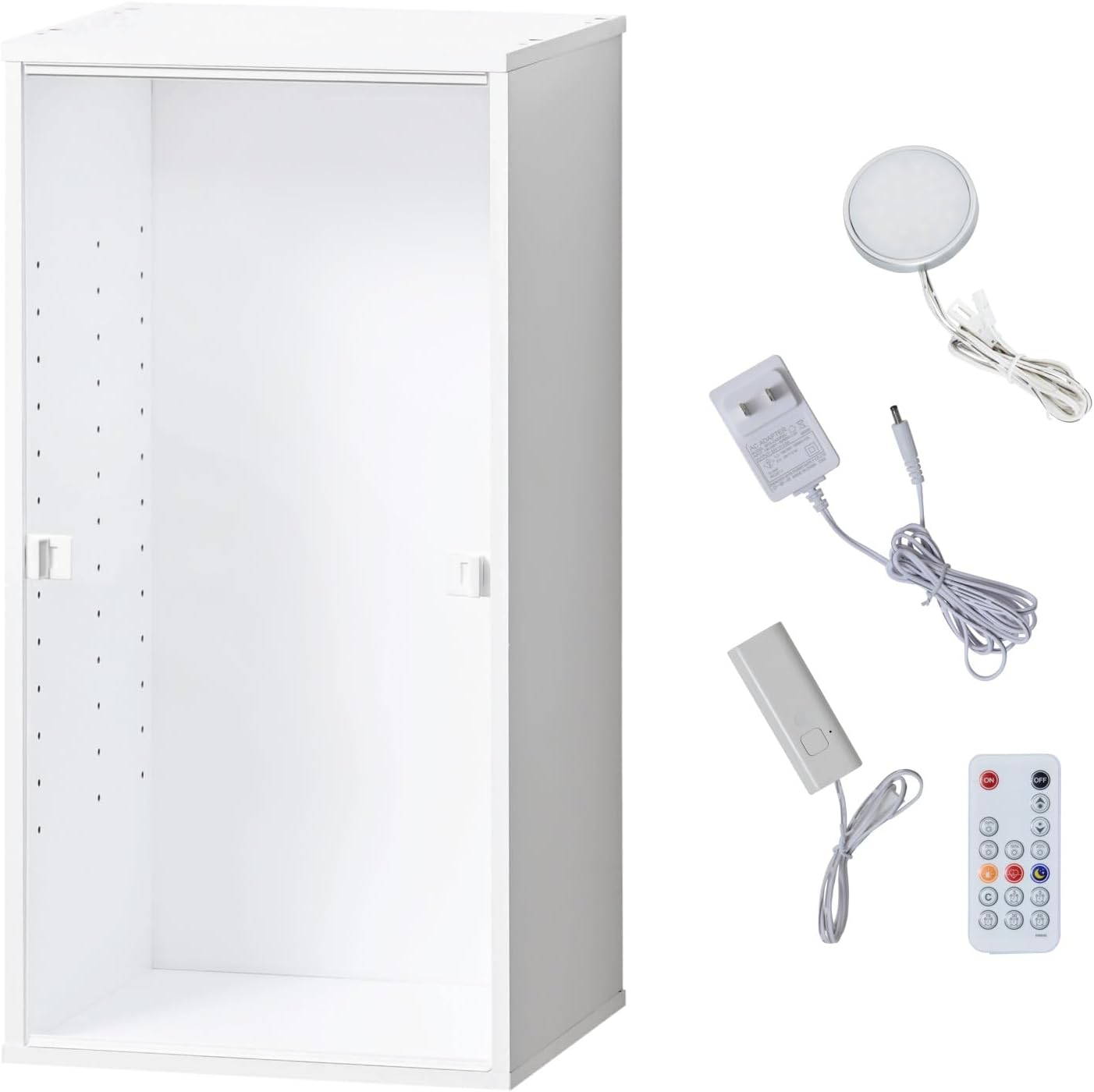 美品 】北欧風 ロココ調 5面ガラス3段棚 ミニガラスコレクションケース