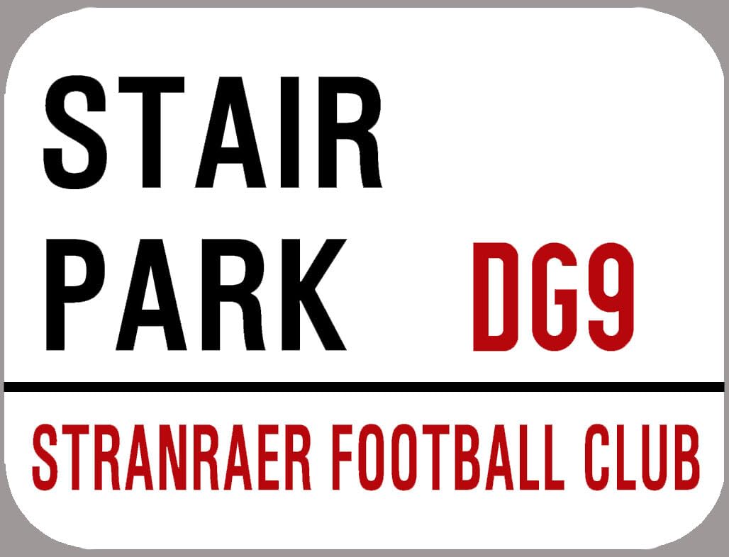Yelacecca Tin Sign A37595 New Metal Street Sign Stranraer Metal Street Sign Stair Park 8X12 Inches