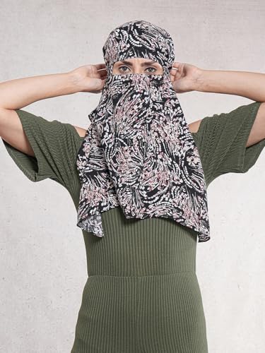 Image of Multipurpose Mask Cum Scarf for Women Cotton I Face Cover for Women I Sun Protection and Summer Wear Scarf