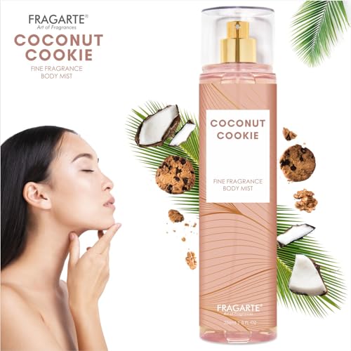 Image of Coconut Cookie Perfume Body Mist Spray Refreshing Long Lasting For Women's Elegant Fragrance Floral Oriental Creamy Cozy Ideal for Everyday Wear(236ml)