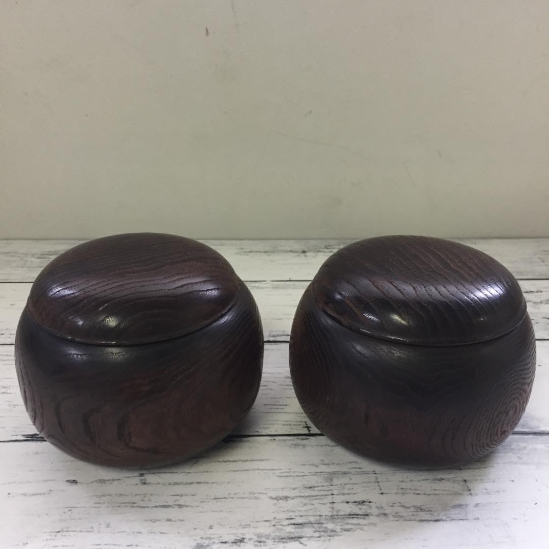 囲碁 碁石 瑪瑙碁石 大理石 碁笥 D R4559