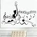 yrfchgj Design Originale Chitarra Strumento Musicale Decalcomanie da Muro in Vinile Musica Chitarra Decorazioni da Parete Adesivi Personalizzati