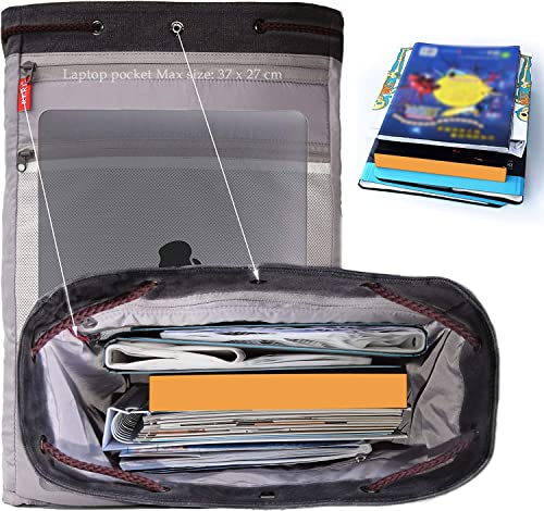 Fh Black Canvas Backpack Vintage Laptop Backpack Fits 15.6 Inch Daypack For Men Women Laptop School Travel Rucksack #TOP3