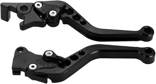1 Pair Alloy Motorcycle CNC Motorcycle Clutch Drum Brake Lever Handle Brake Handle Universal Fit For Motorbike ModificationBlack