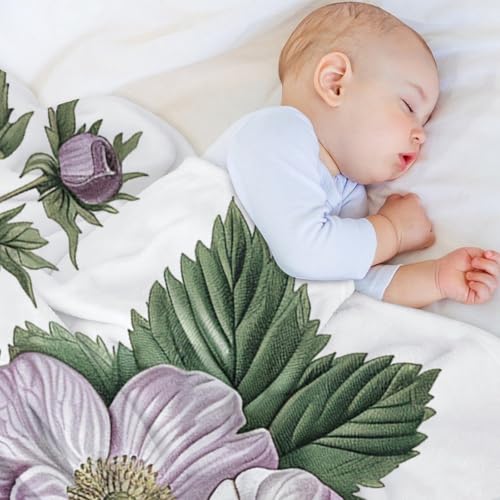 Couverture personnalisée fleurs et mûres pour lit et canapé - 8