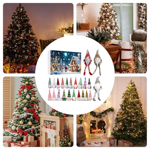 Calendrier de l'Avent de Noël pour habiller votre cheminée en fête