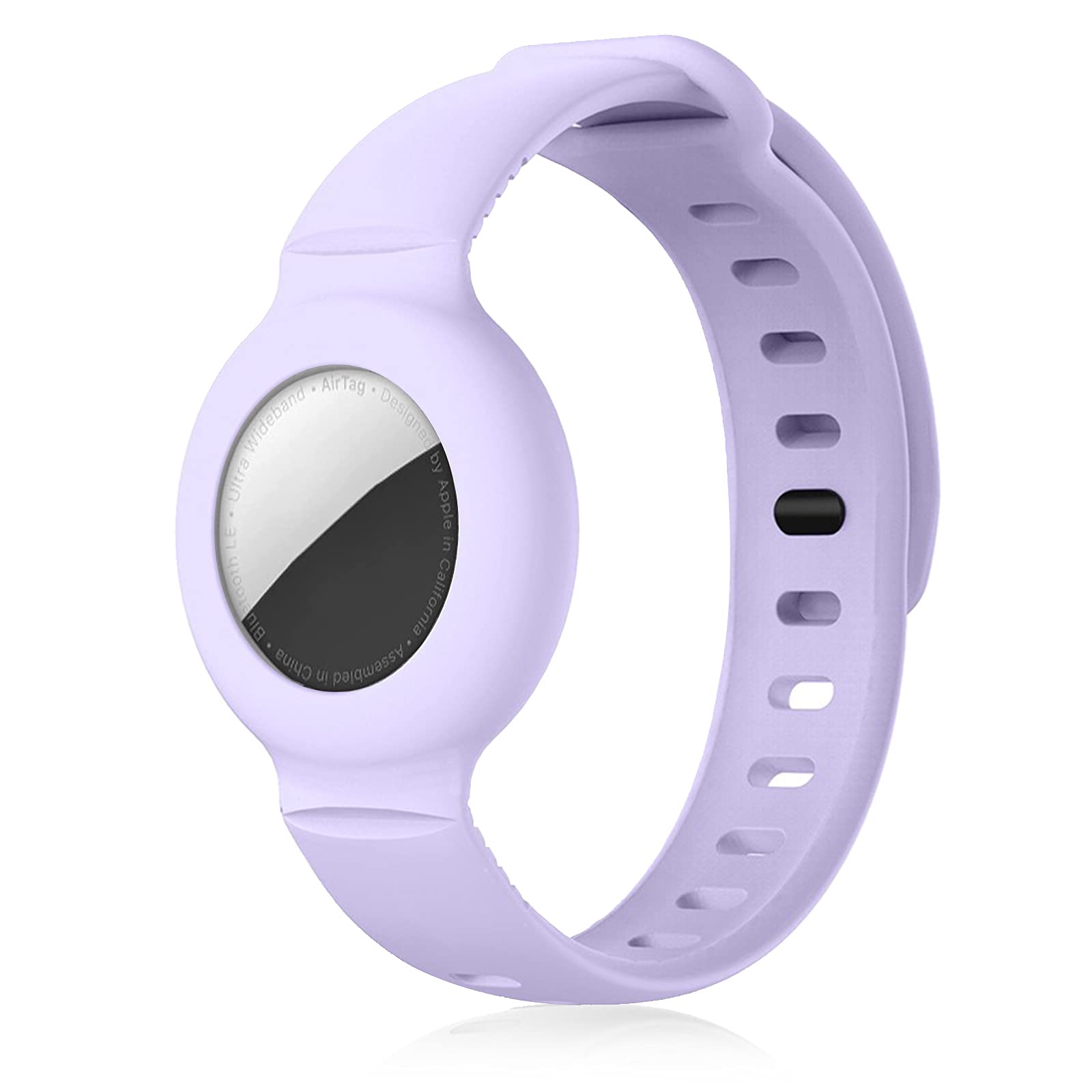 Watchband Compatible for Airtag Soft Silicone Protective Sleeve Skin Cover with Tracker ,Children/Elderly Anti-Lost Locator-image-2